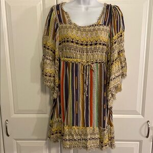 Freeway Yellow and Purple Tunic Top or Dress